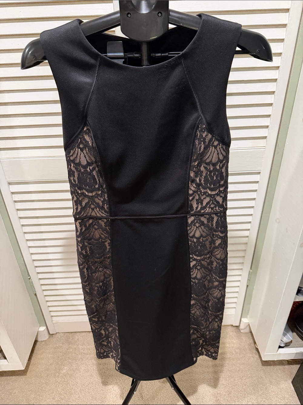 Dress Barn Black Lace-Panel Sheath Dress - Women